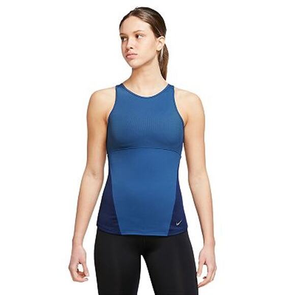 Nike Tops - Nike‎ Yoga Dri-Fit Open Back Tank Top Blue XL